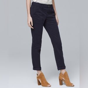 Like New! White House Black Market Straight Crop Jeans Navy Blue Color - Size 0